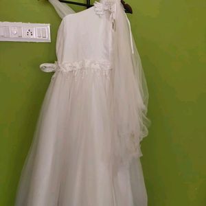 Mystery White Long Gown/New With Tag