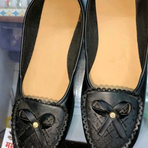 Black Loafer Type Shoe For Ladies