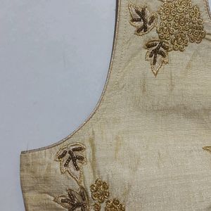 Stylish Golden Embroidery Blouse