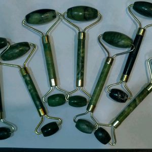 Facial Massager Jade Roller & Gua Sha Tool Natural