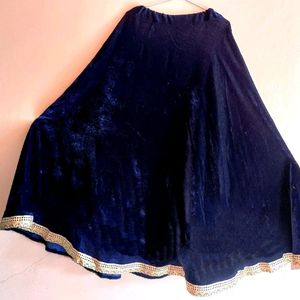 Velvet Fully Stitchd Lehnga Choli With Dupata