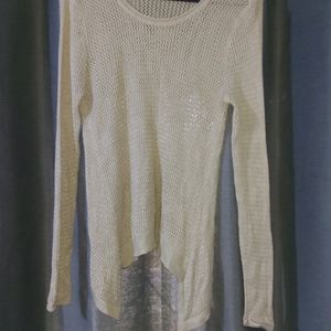 Tie knot wool sweater