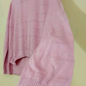 Pink Woolen Soft Top