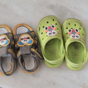 Set Of Boys Sandals And Crocs