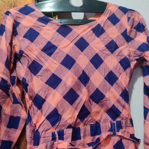 Brand New Unused Checkered Maxi Dress