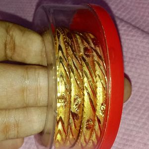 4 Gold Plated Bangles ✨