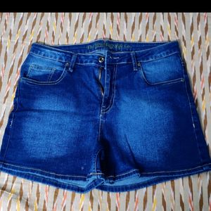 Blue Denim Shorts