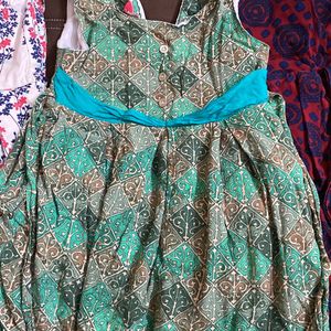 Combo Of 4 Used Cotton Frocks