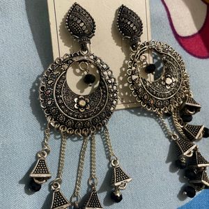 Oxidised Long Earings