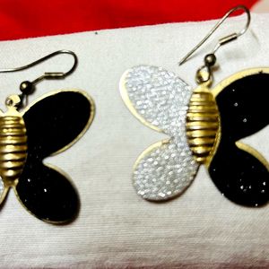 Butterfly Glittery Earrings