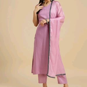 MOKOSH🍑 Women Silk Blend Kurta Pant Dupatta Set