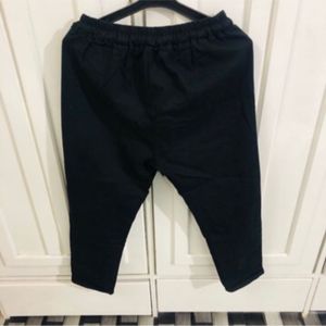 Black Cotton Pants