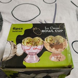 Ice Cream Bowl Cup Set (NEW)