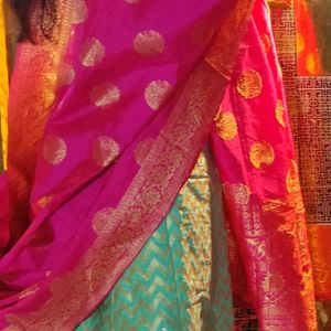 Wedding Lengha Choli With Dupatta