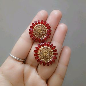 NEW Maroon Colour Studs