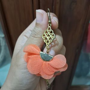 Orange Dangle Earring