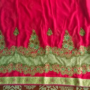 Embroidery Saree With Blouse