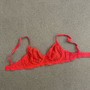 Red Lacey Bra