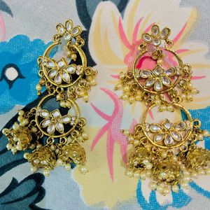 Set Of Gold Plated Earrings (3 Pairs)