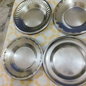 Set Of 4 Steel Plates Sale