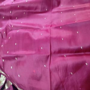 Pure Kanchi Pattu Silk Maroon Saree