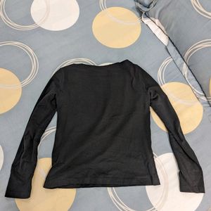 Mango Off Shoulder Black Top