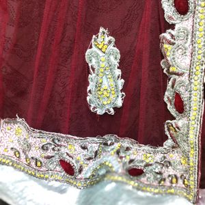 Koti net bridal kasab stone work designer piece