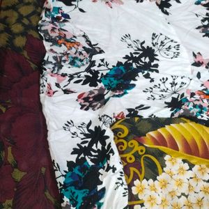 Floral Print Long Kurti