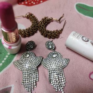 Earrings and Lipstick Combo