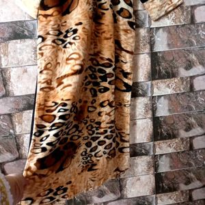 Tiger Print Velvet Kurti Xl Size