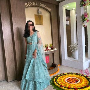 Green Pastel Lehenga