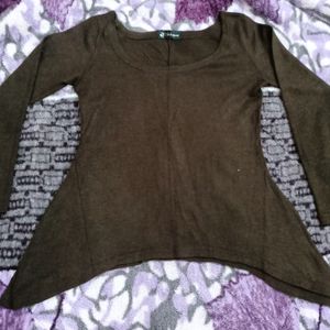 Brown Fishtale Sweatshirt For Wome