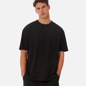 Black oversized t shirt frenchterry