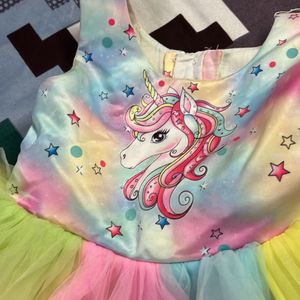 Unicorn Frock 1-3.5 Years