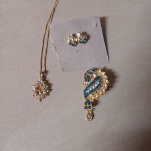 2 Pendant And 1 Earring