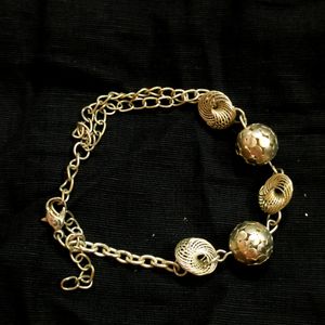 Yellow Tinted Silver Colour Bracelets