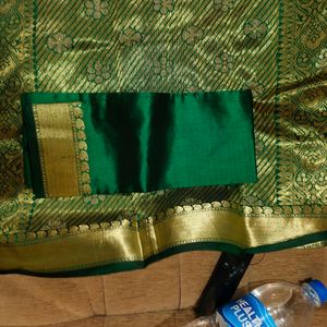 Green New Banarasi Silk Saree