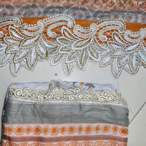 Pakistani Original Self Embroidery Khaadi Lawn.