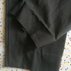 Black Cotton Trousers