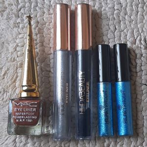 5 Piece Mix Colored Glitter Eyeliner Set