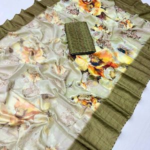 Premium Tussar Silk Saree For Women