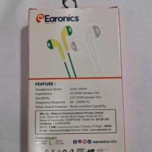 EARONICS EARPHONES