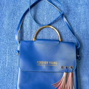 Forever Young Blue Sling Bag For Women
