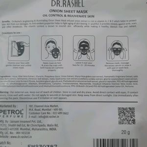 Face Sheet Mask