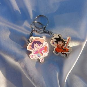 Goku And Luffy Keychain ( Double Side View)