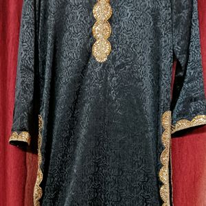 Black Wedding Kurti Plazzo Set