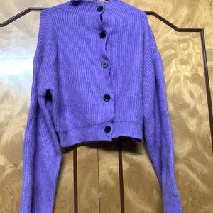 Crop Sweater Jacket