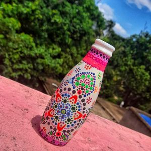 Mandala Art On Glass Bottle 💫💞