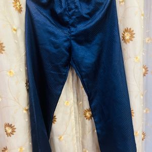 Navy Blue Satin Pyjama