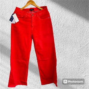 Brand New Red Flared Jeans